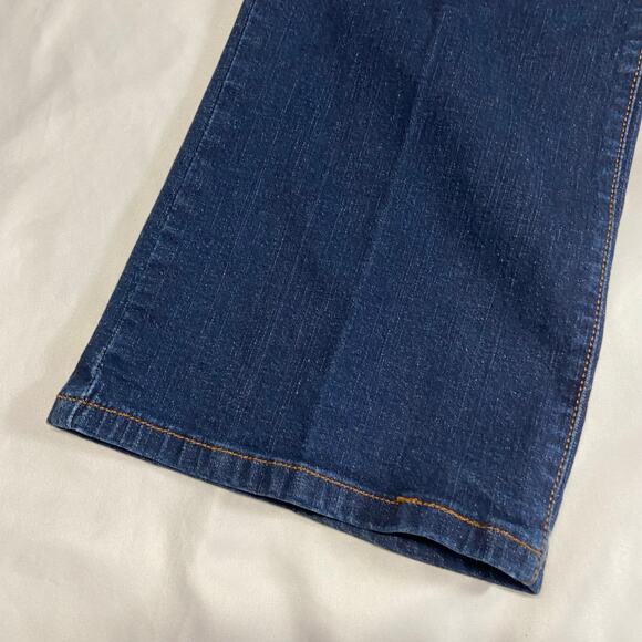 Levi’s 512 Perfectly Slimming Womens Jeans Bootcut Stretch Size 12M Dark Wash - Picture 10 of 14